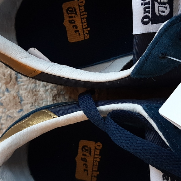 Onitsuka Tiger by Asics Navy and Gold Sneakers - Picture 7 of 10